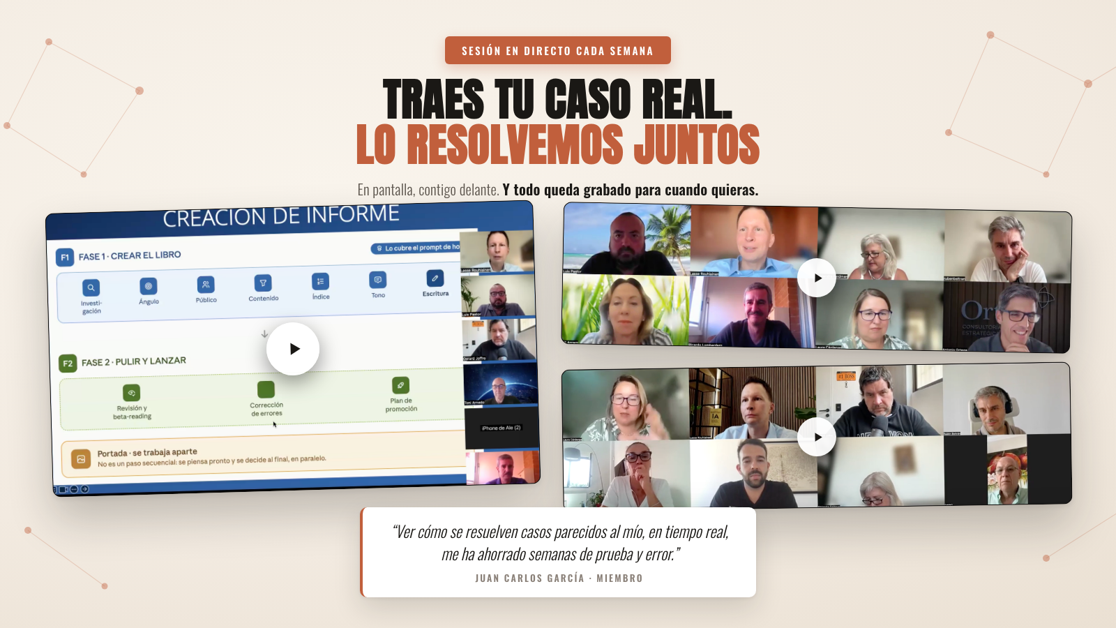 Sesiones en directo de la comunidad